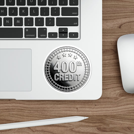 Silver Coaster Club 400th Credit Milestone Die-Cut Sticker - THOOSIEMERCH product image