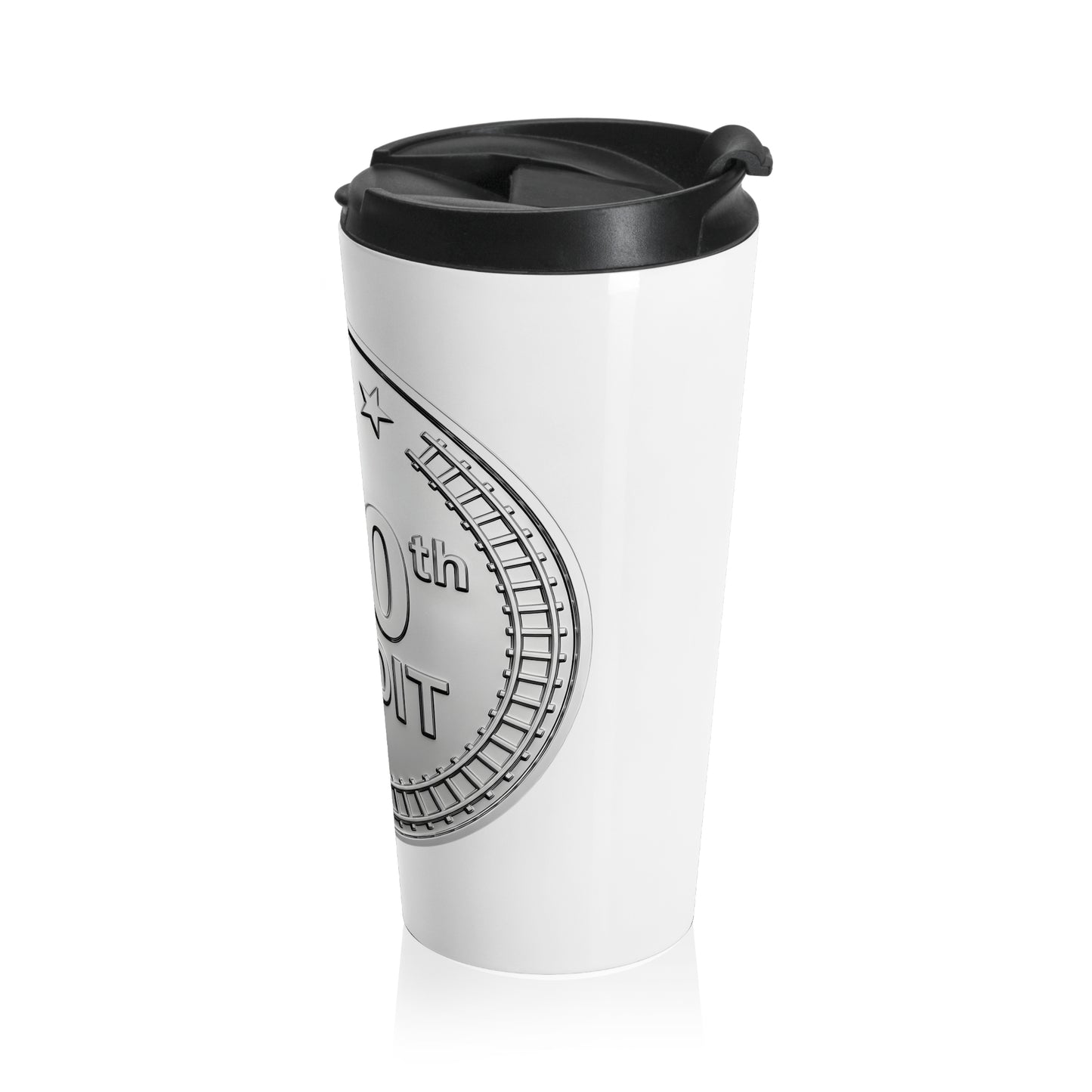 Silver Coaster Club 300th Credit Milestone Travel Mug - THOOSIEMERCH product image