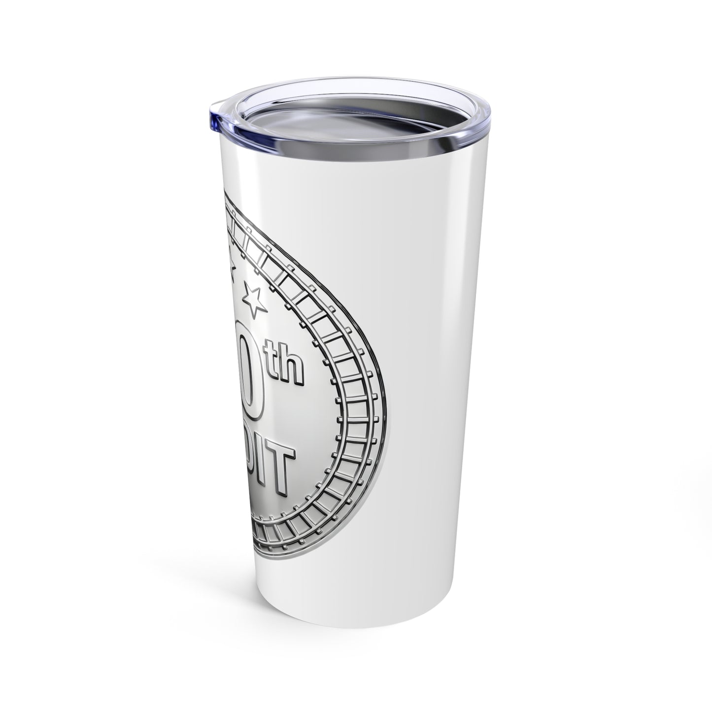 Silver Coaster Club 400th Credit Milestone Tumbler 20oz - THOOSIEMERCH product image