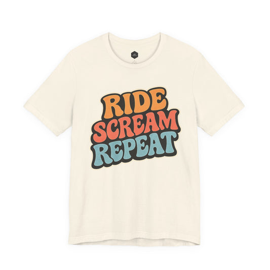 Ride Scream Repeat Retro Tee