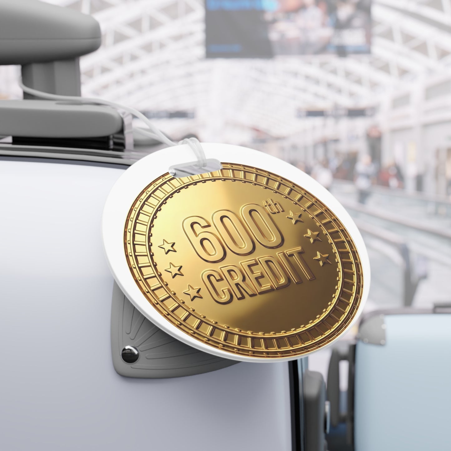 Gold Coaster Club 600th Credit Milestone Luggage Tag - THOOSIEMERCH product image