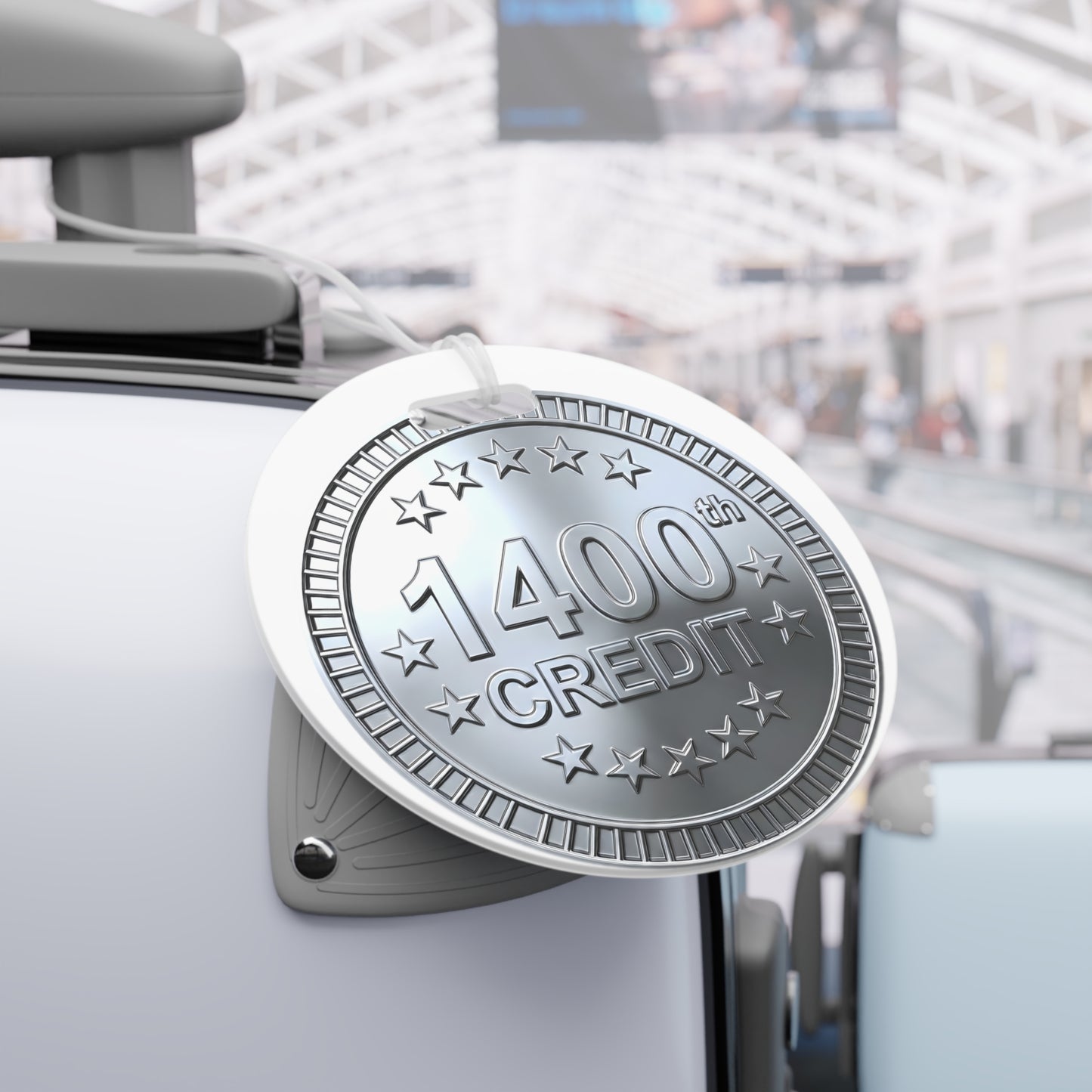 Platinum Coaster Club 1400th Credit Milestone Luggage Tag - THOOSIEMERCH product image