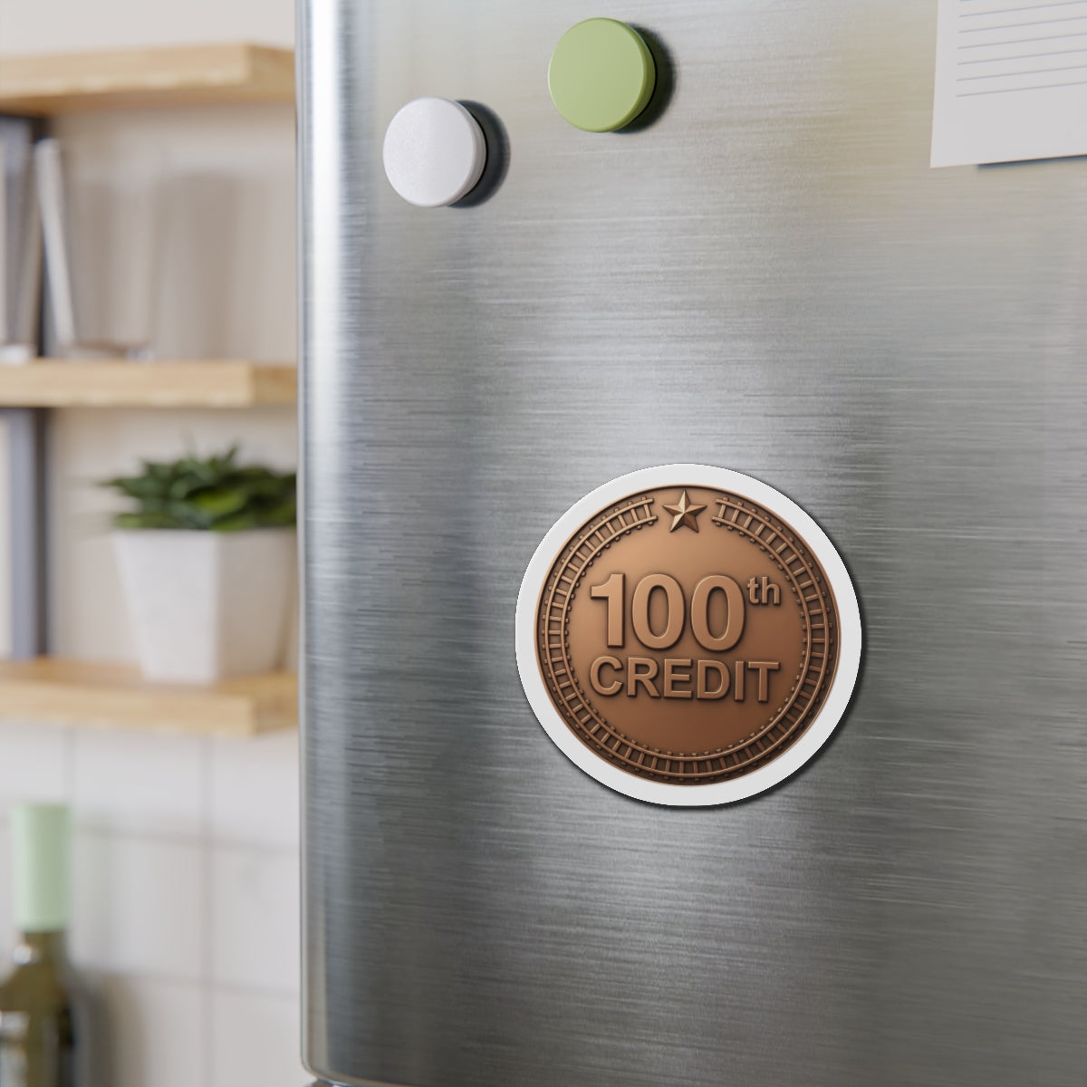 Bronze Coaster Club 100th Credit Milestone Die-Cut Magnet - THOOSIEMERCH product image
