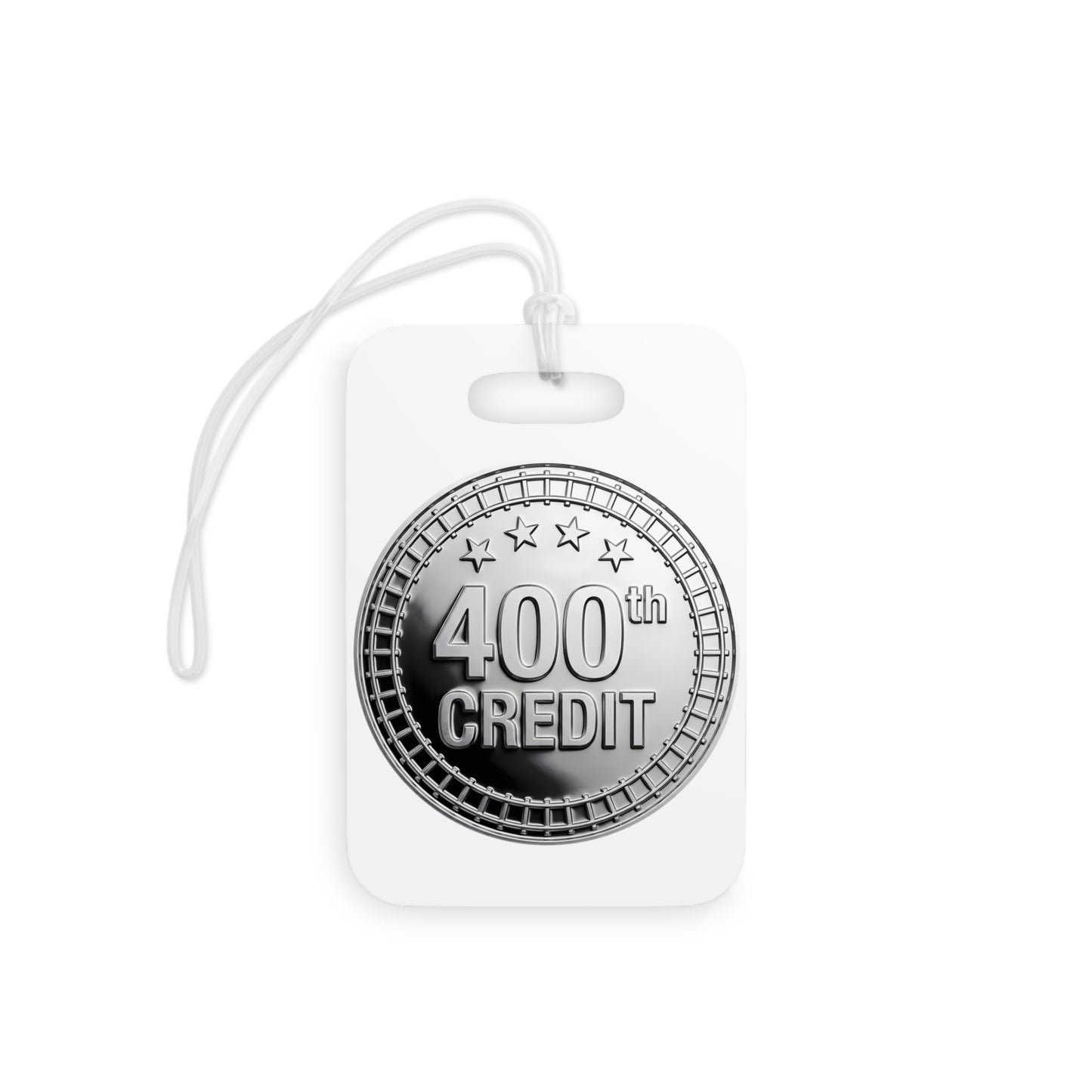 Silver Coaster Club 400th Credit Milestone Luggage Tag - THOOSIEMERCH product image