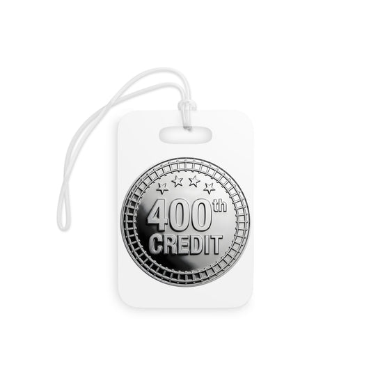Silver Coaster Club 400th Credit Milestone Luggage Tag - THOOSIEMERCH product image