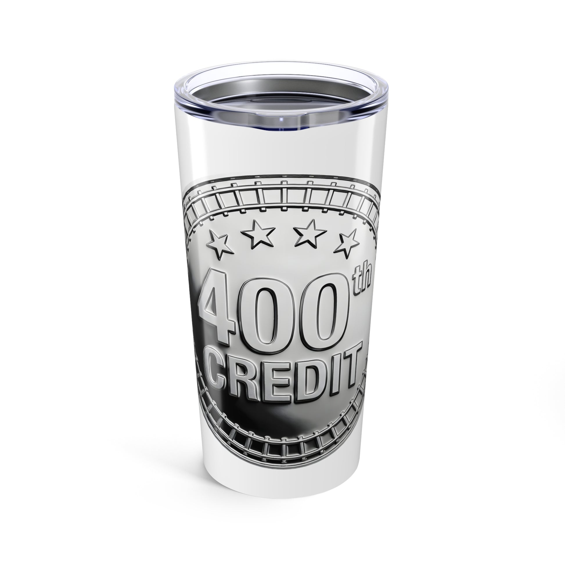 Silver Coaster Club 400th Credit Milestone Tumbler 20oz - THOOSIEMERCH product image