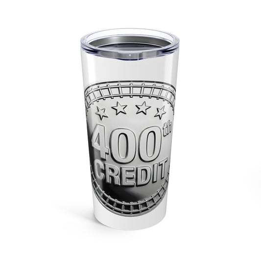 Silver Coaster Club 400th Credit Milestone Tumbler 20oz - THOOSIEMERCH product image