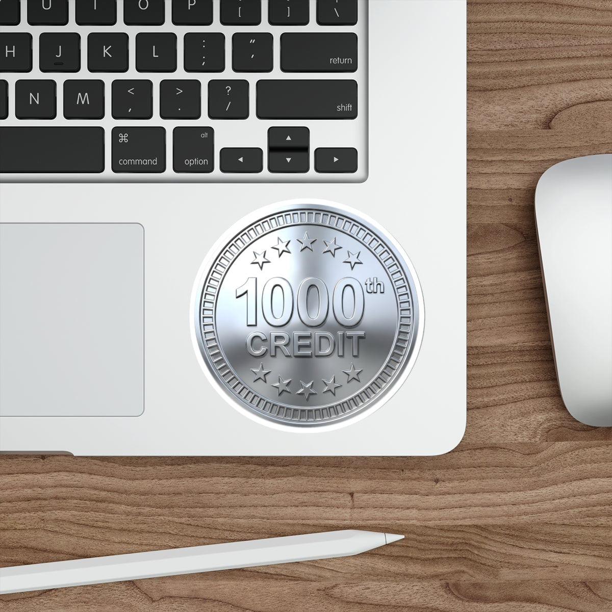 Platinum Coaster Club 1000th Credit Milestone Die-Cut Sticker - THOOSIEMERCH product image