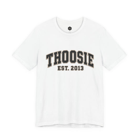 Born in 2013 Coaster Tee with vintage collegiate year graphic
