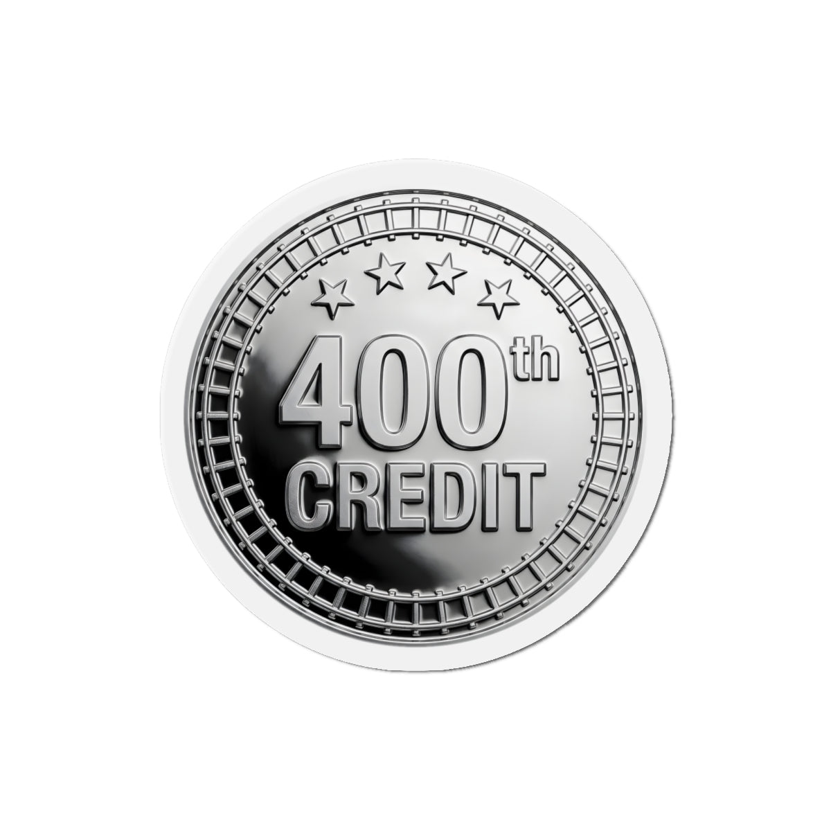 Silver Coaster Club 400th Credit Milestone Die-Cut Magnet - THOOSIEMERCH product image