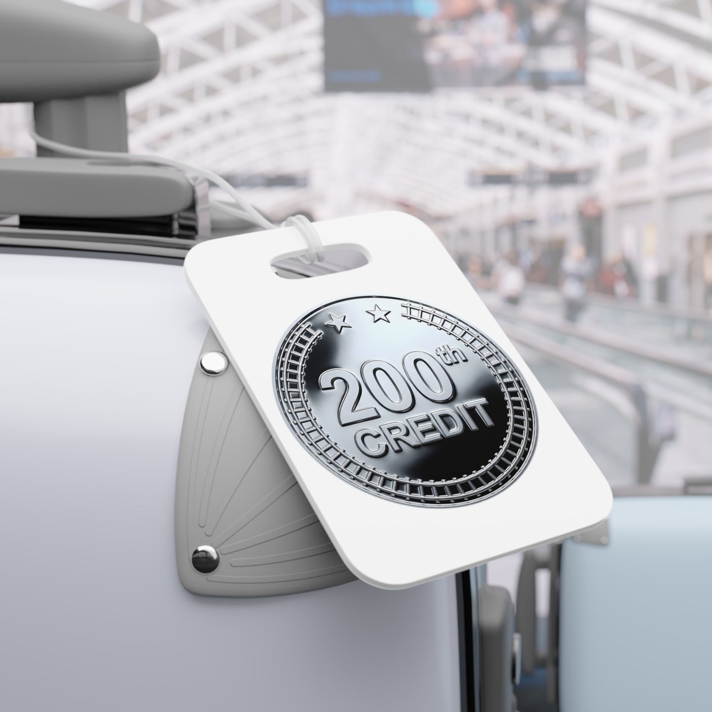 Silver Coaster Club 200th Credit Milestone Luggage Tag - THOOSIEMERCH product image