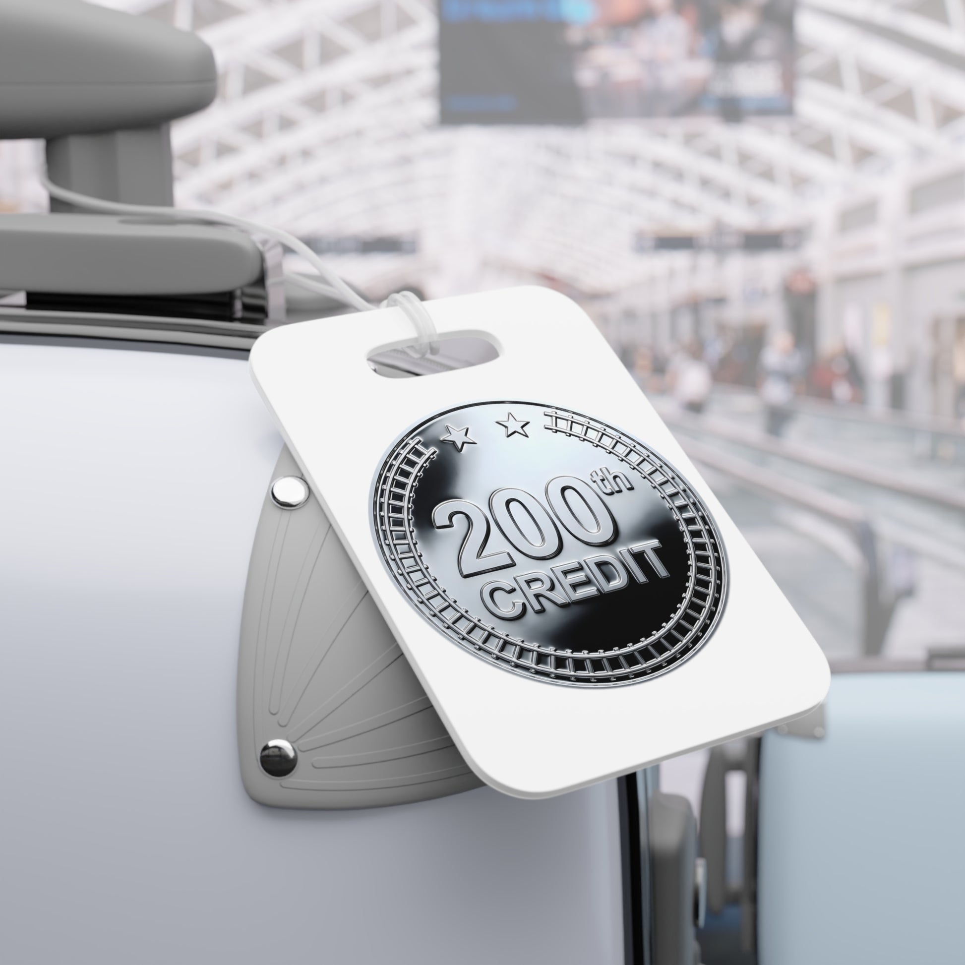Silver Coaster Club 200th Credit Milestone Luggage Tag - THOOSIEMERCH product image
