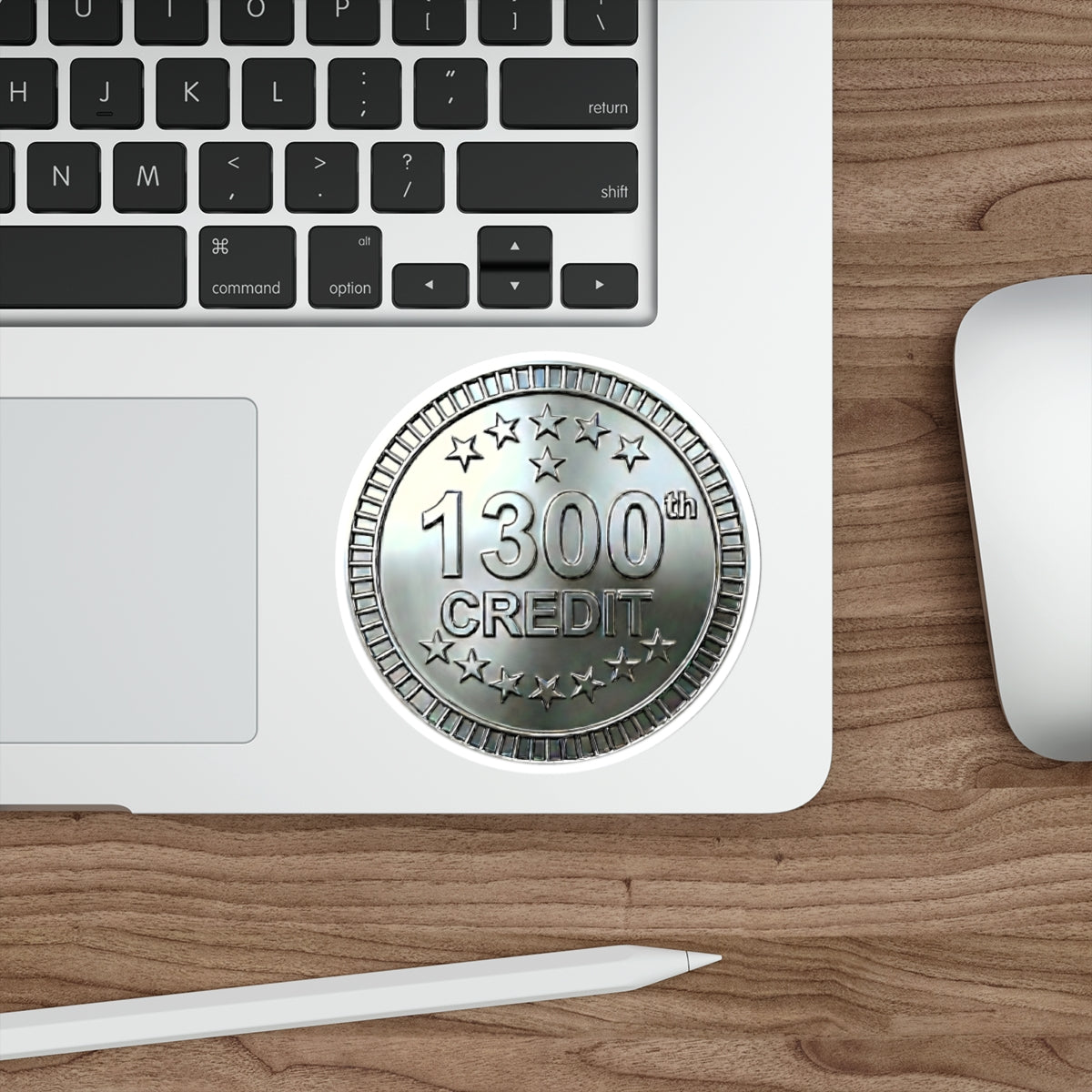 Platinum Coaster Club 1300th Credit Milestone Die-Cut Sticker - THOOSIEMERCH product image