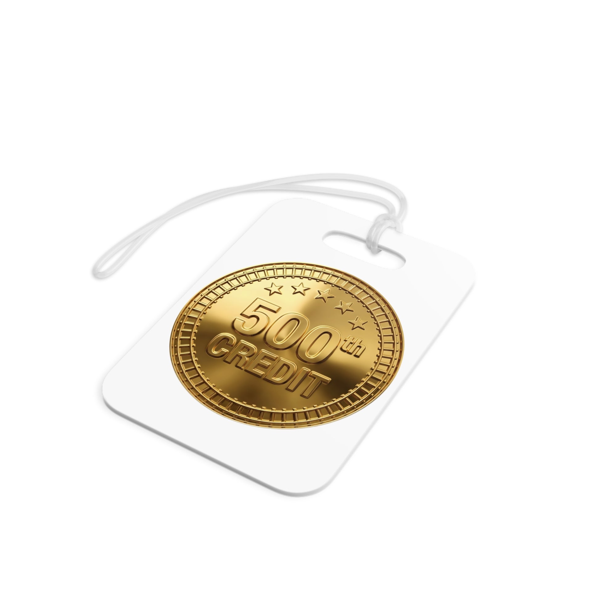 Gold Coaster Club 500th Credit Milestone Luggage Tag - THOOSIEMERCH product image