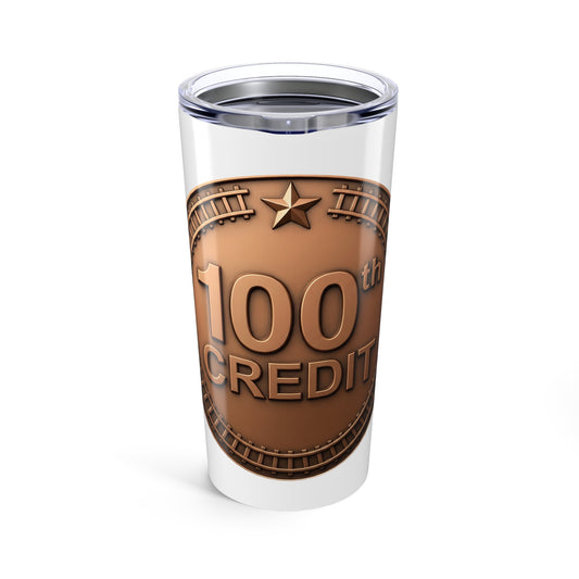 Bronze Coaster Club 100th Credit Milestone Tumbler 20oz - THOOSIEMERCH product image