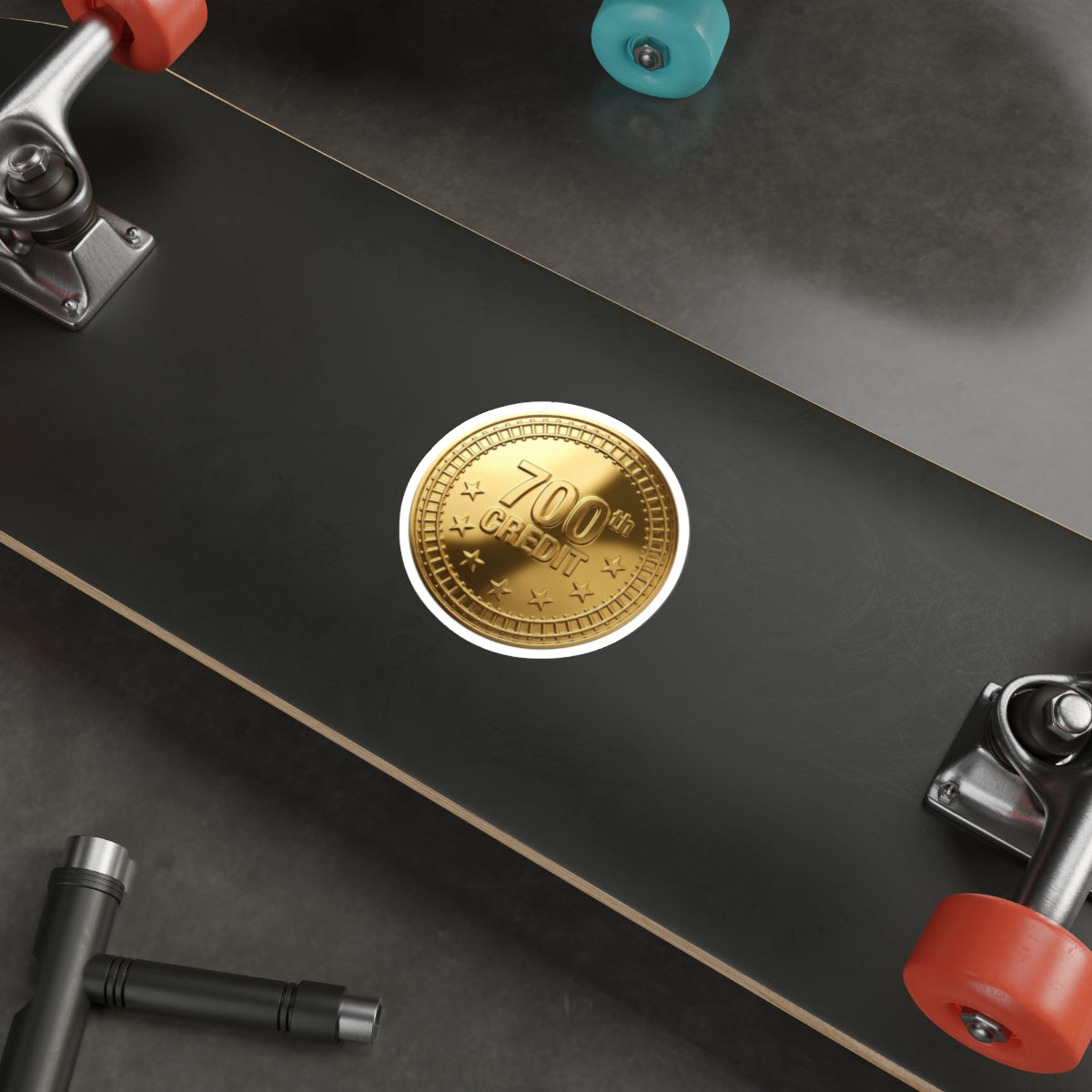 Gold Coaster Club 700th Credit Milestone Die-Cut Sticker - THOOSIEMERCH product image