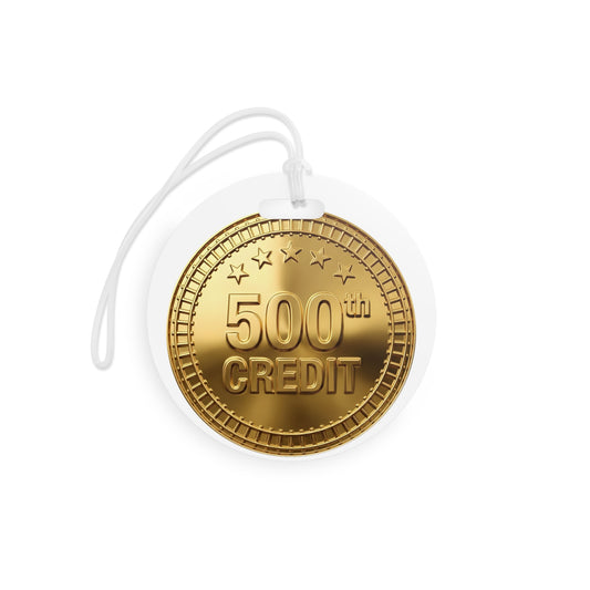 Gold Coaster Club 500th Credit Milestone Luggage Tag - THOOSIEMERCH product image