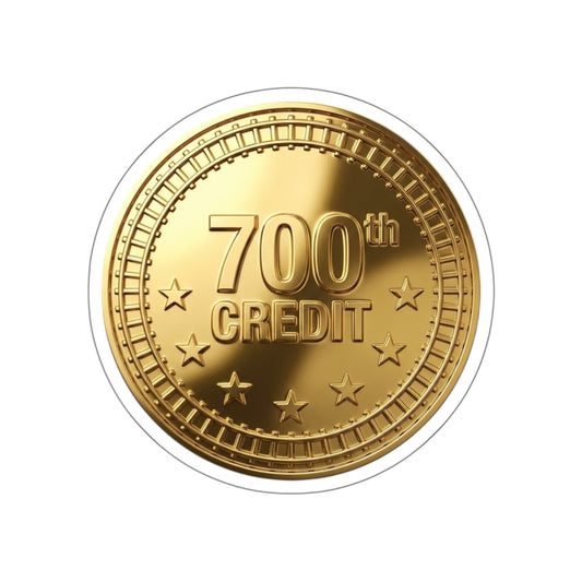 Gold Coaster Club 700th Credit Milestone Die-Cut Sticker - THOOSIEMERCH product image