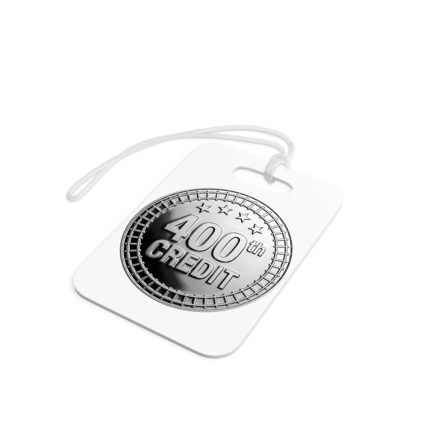 Silver Coaster Club 400th Credit Milestone Luggage Tag - THOOSIEMERCH product image