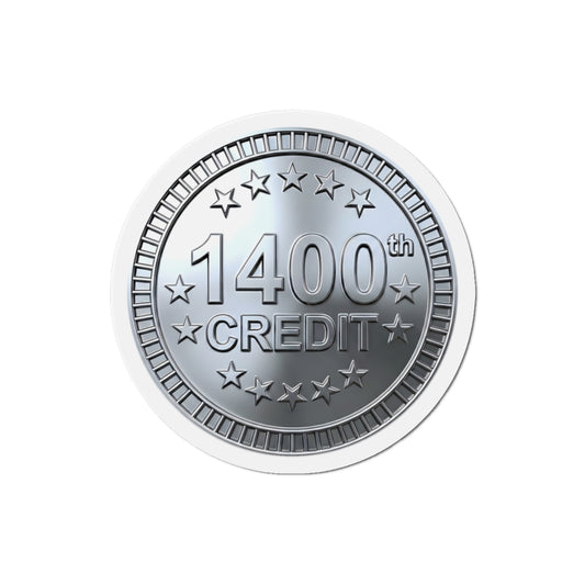 Platinum Coaster Club 1400th Credit Milestone Die-Cut Magnet - THOOSIEMERCH product image