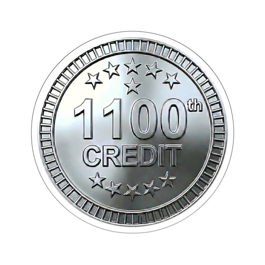 Platinum Coaster Club 1100th Credit Milestone Die-Cut Sticker - THOOSIEMERCH product image