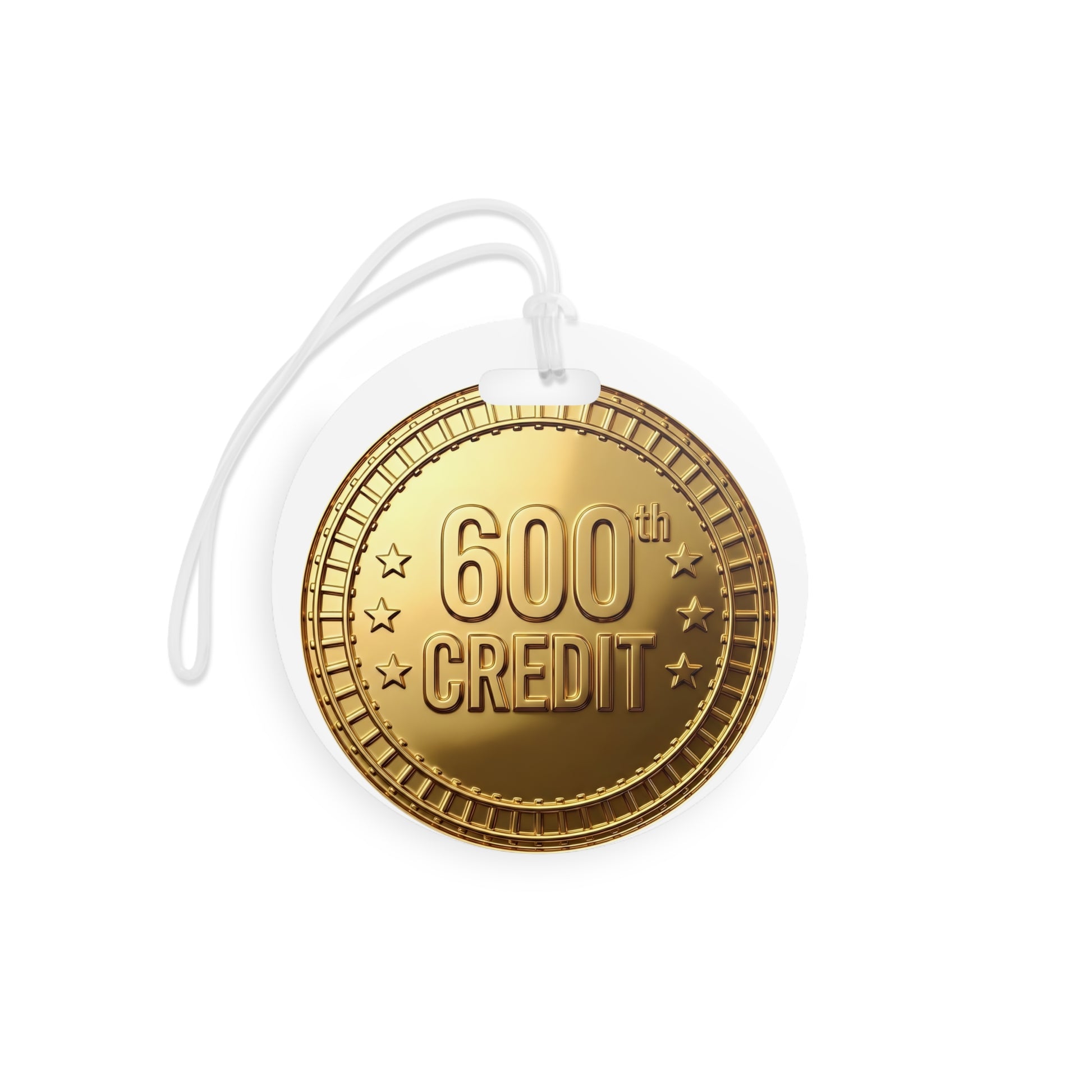 Gold Coaster Club 600th Credit Milestone Luggage Tag - THOOSIEMERCH product image
