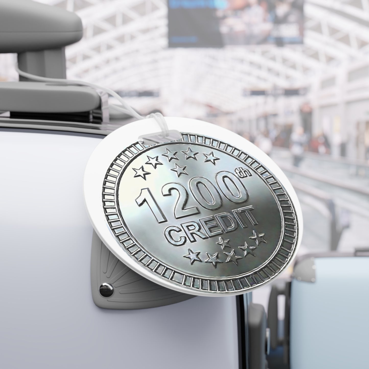 Platinum Coaster Club 1200th Credit Milestone Luggage Tag - THOOSIEMERCH product image
