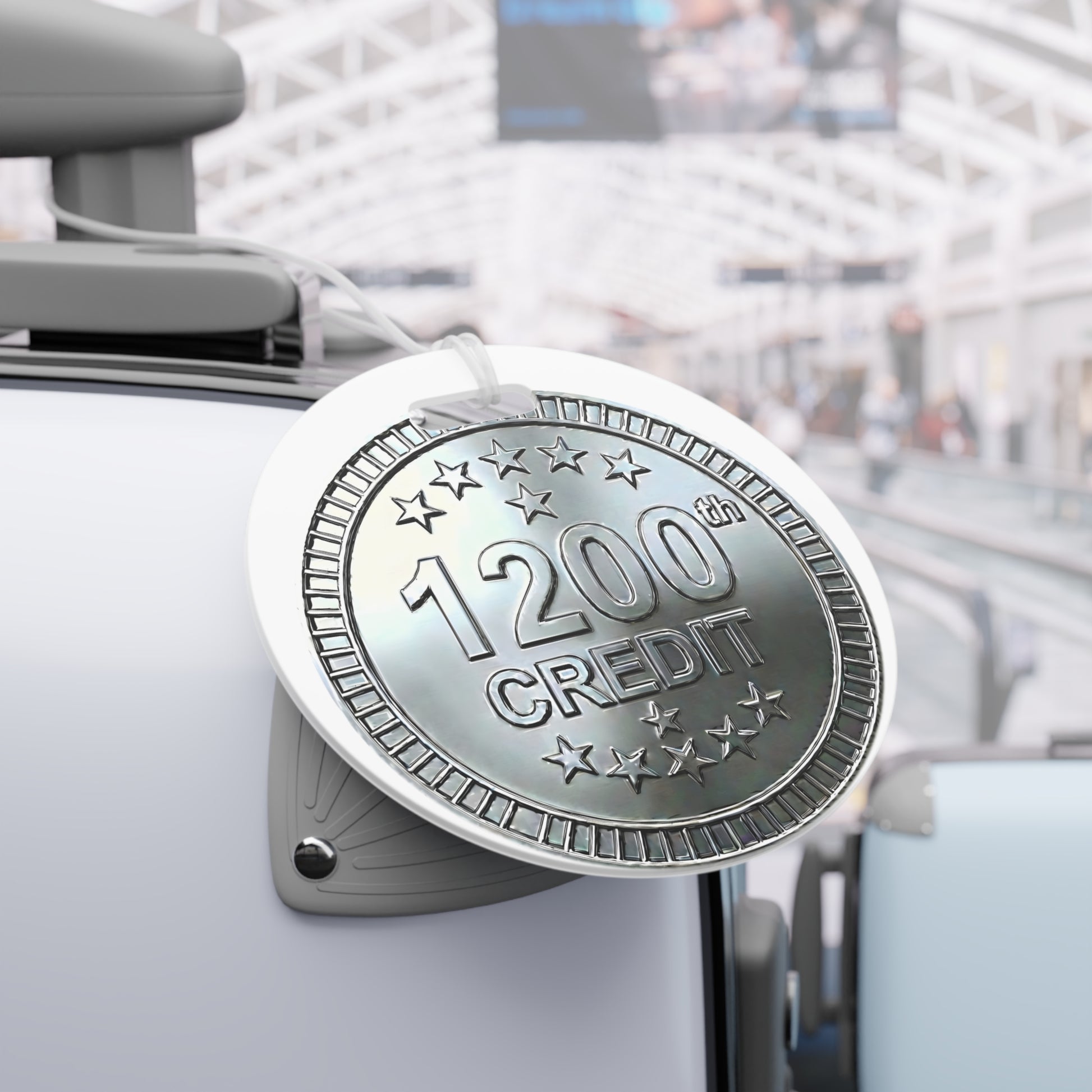 Platinum Coaster Club 1200th Credit Milestone Luggage Tag - THOOSIEMERCH product image