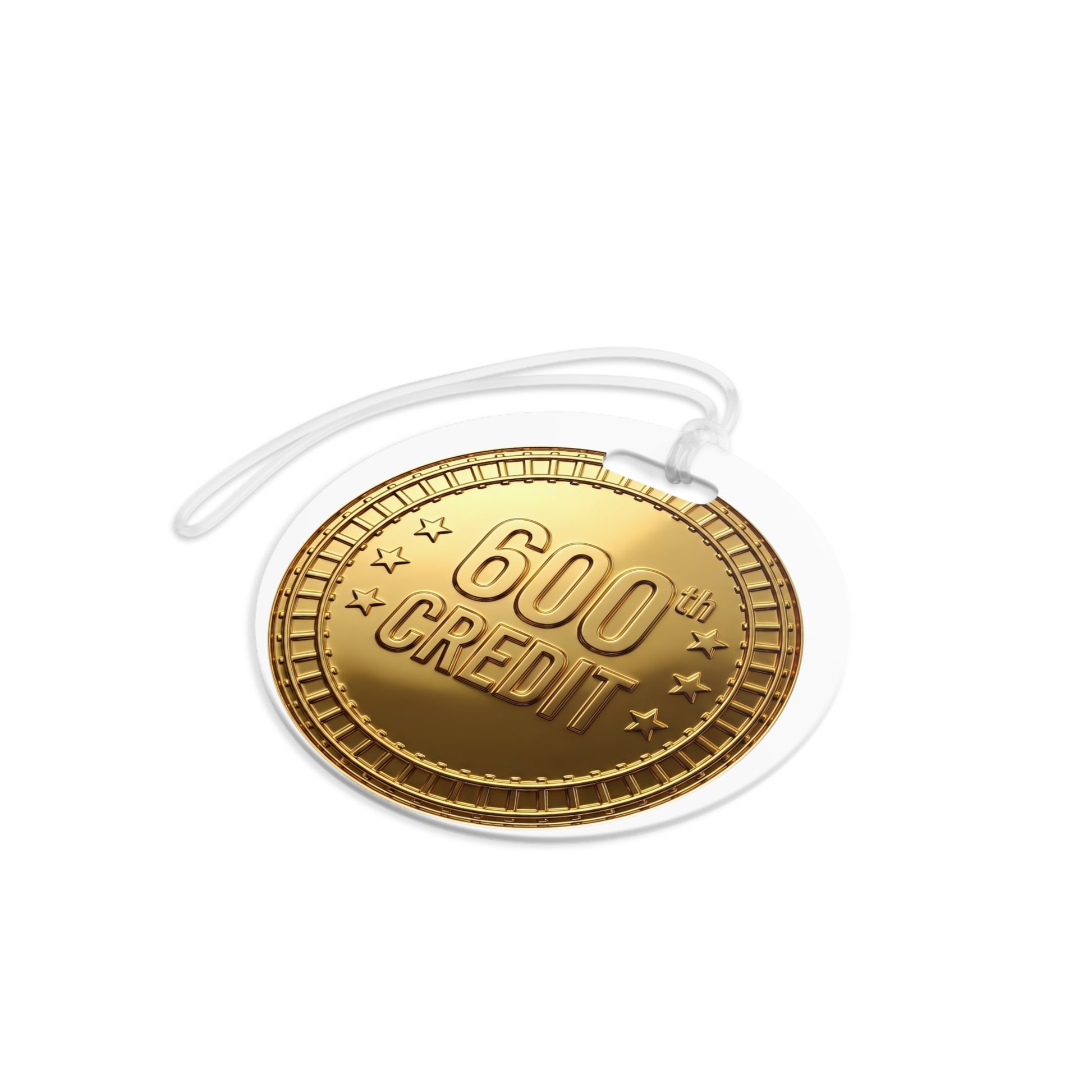 Gold Coaster Club 600th Credit Milestone Luggage Tag - THOOSIEMERCH product image