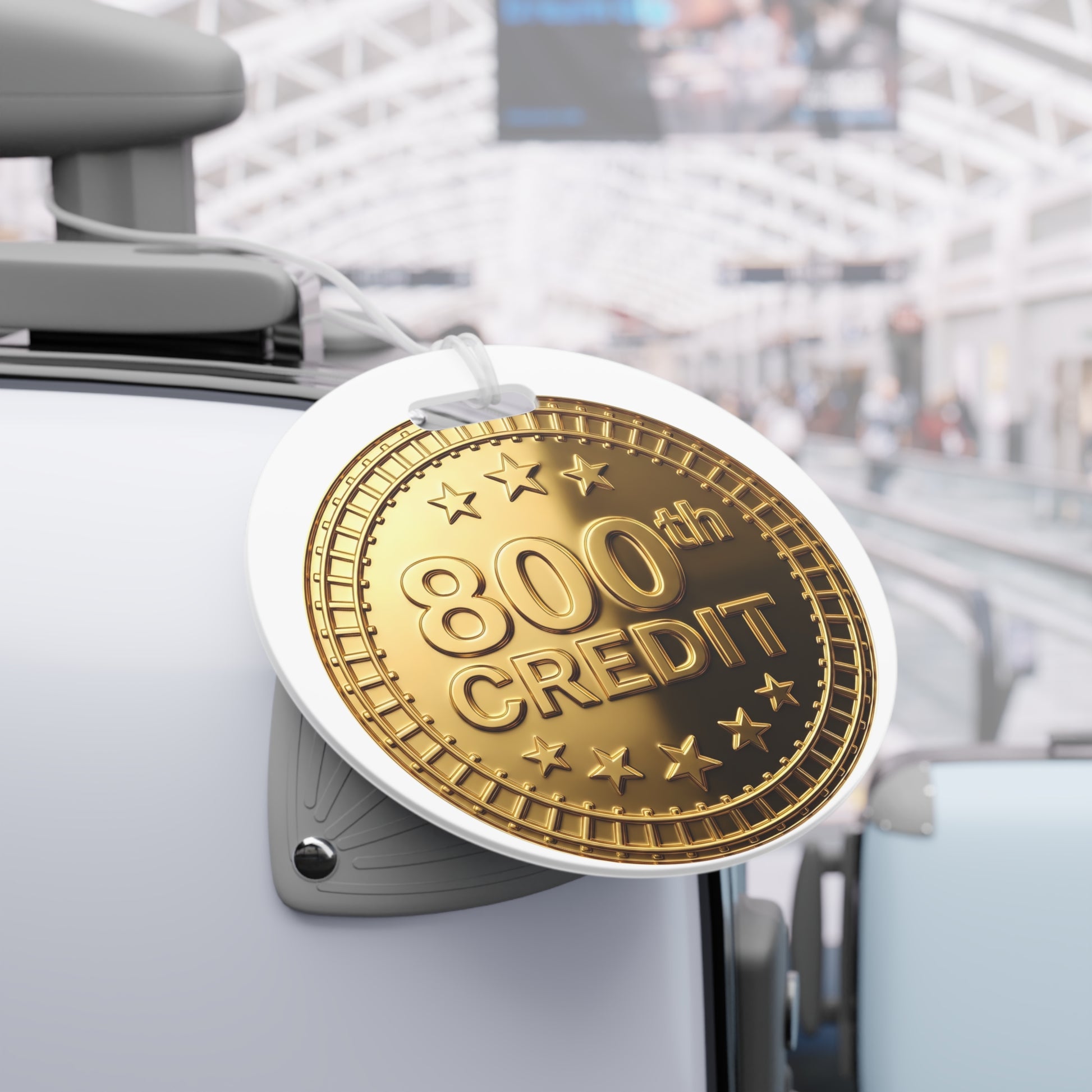 Gold Coaster Club 800th Credit Milestone Luggage Tag - THOOSIEMERCH product image