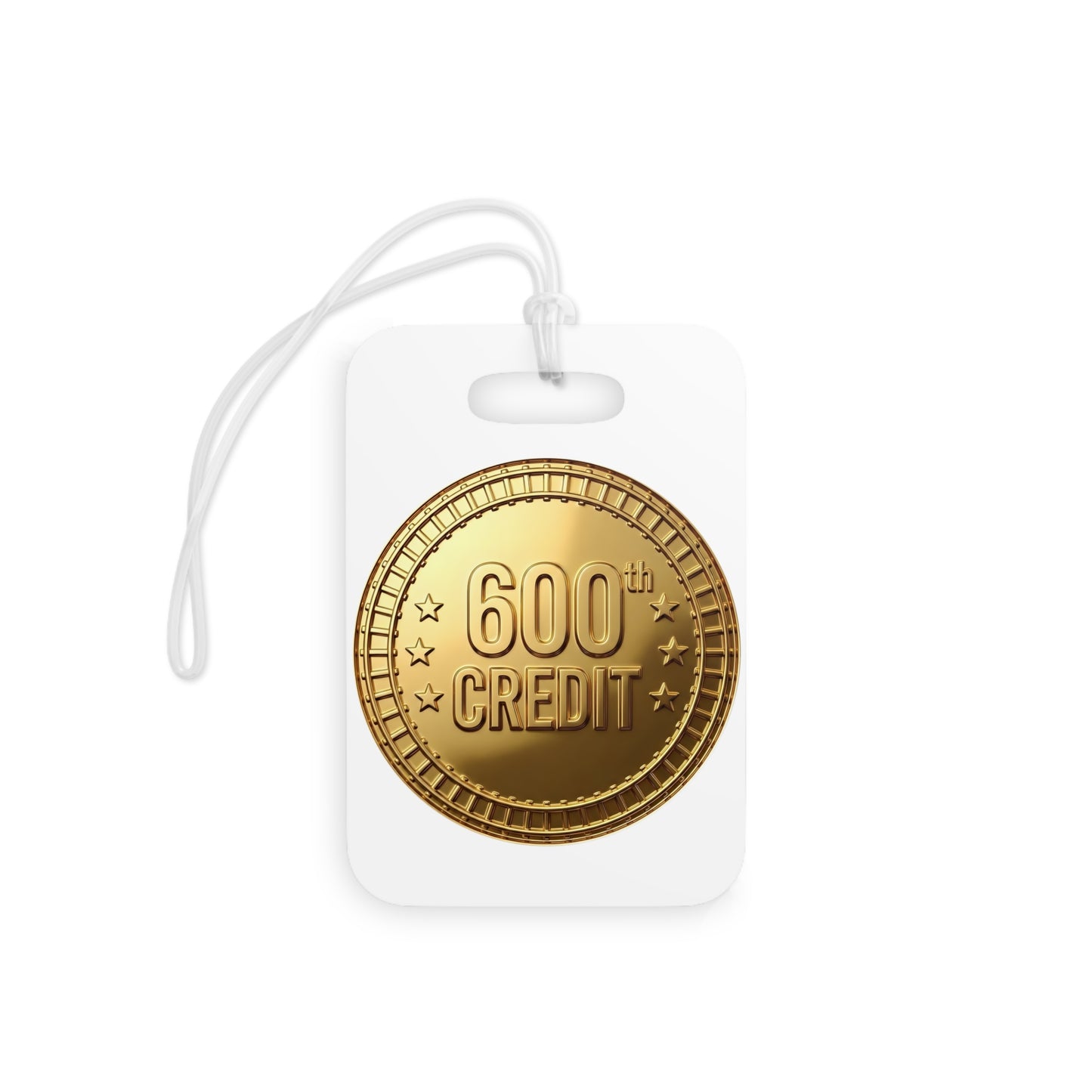 Gold Coaster Club 600th Credit Milestone Luggage Tag - THOOSIEMERCH product image