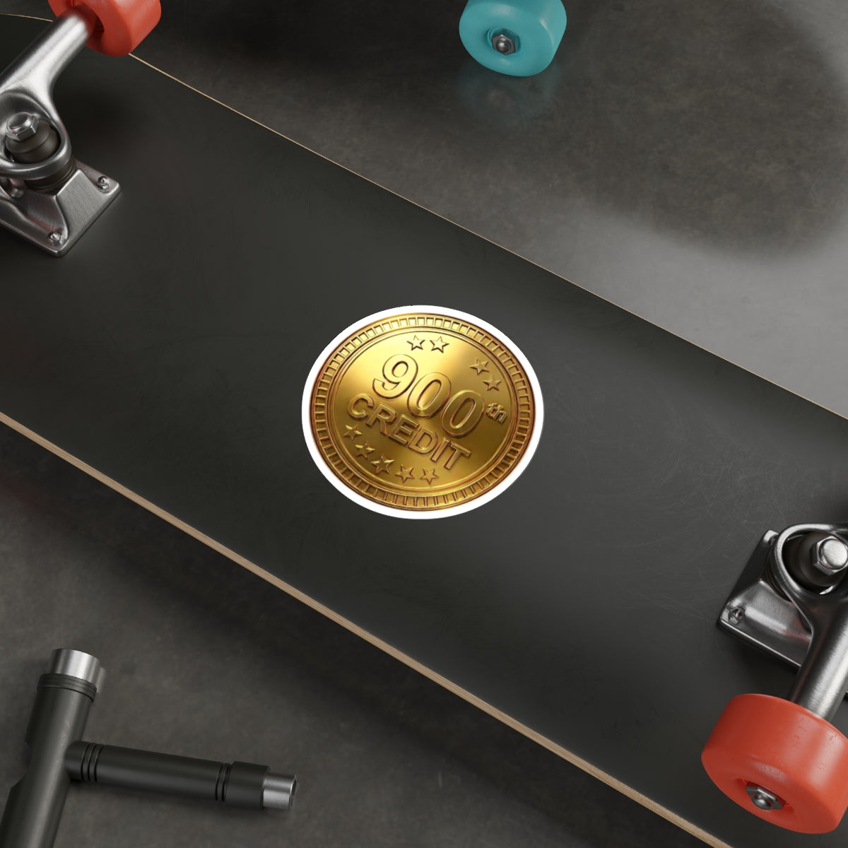 Gold Coaster Club 900th Credit Milestone Die-Cut Sticker - THOOSIEMERCH product image