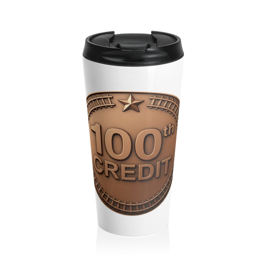 Bronze Coaster Club 100th Credit Milestone Travel Mug - THOOSIEMERCH product image