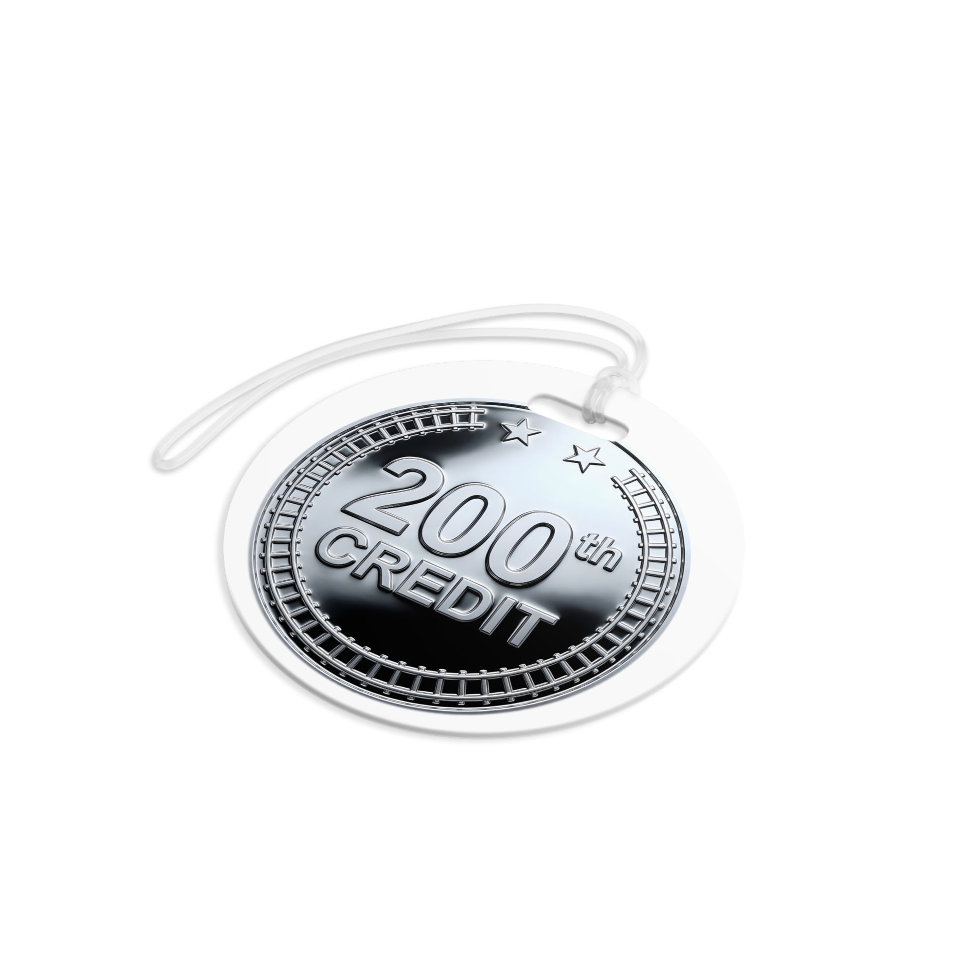 Silver Coaster Club 200th Credit Milestone Luggage Tag - THOOSIEMERCH product image