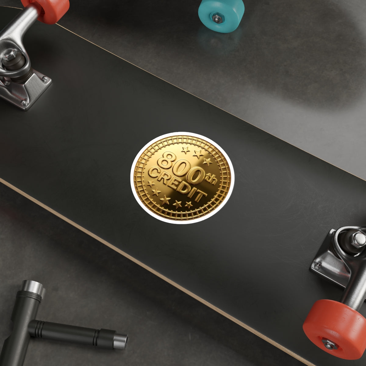 Gold Coaster Club 800th Credit Milestone Die-Cut Sticker - THOOSIEMERCH product image