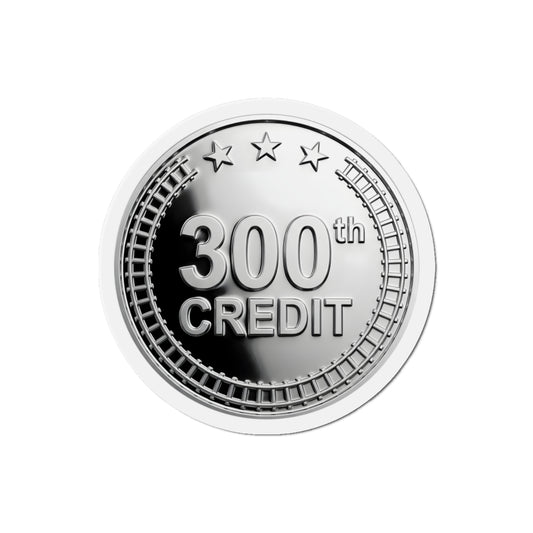 Silver Coaster Club 300th Credit Milestone Die-Cut Magnet - THOOSIEMERCH product image