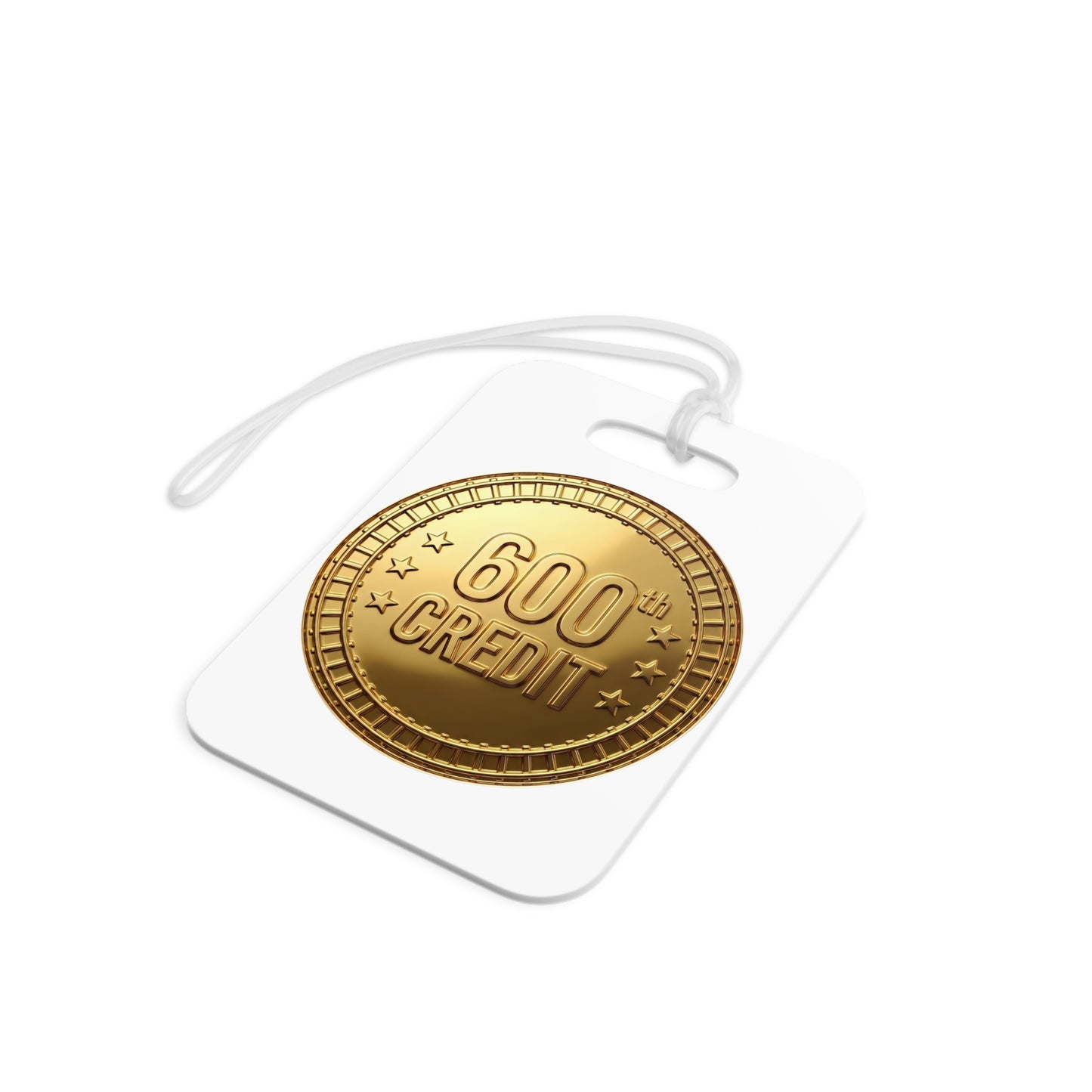 Gold Coaster Club 600th Credit Milestone Luggage Tag - THOOSIEMERCH product image