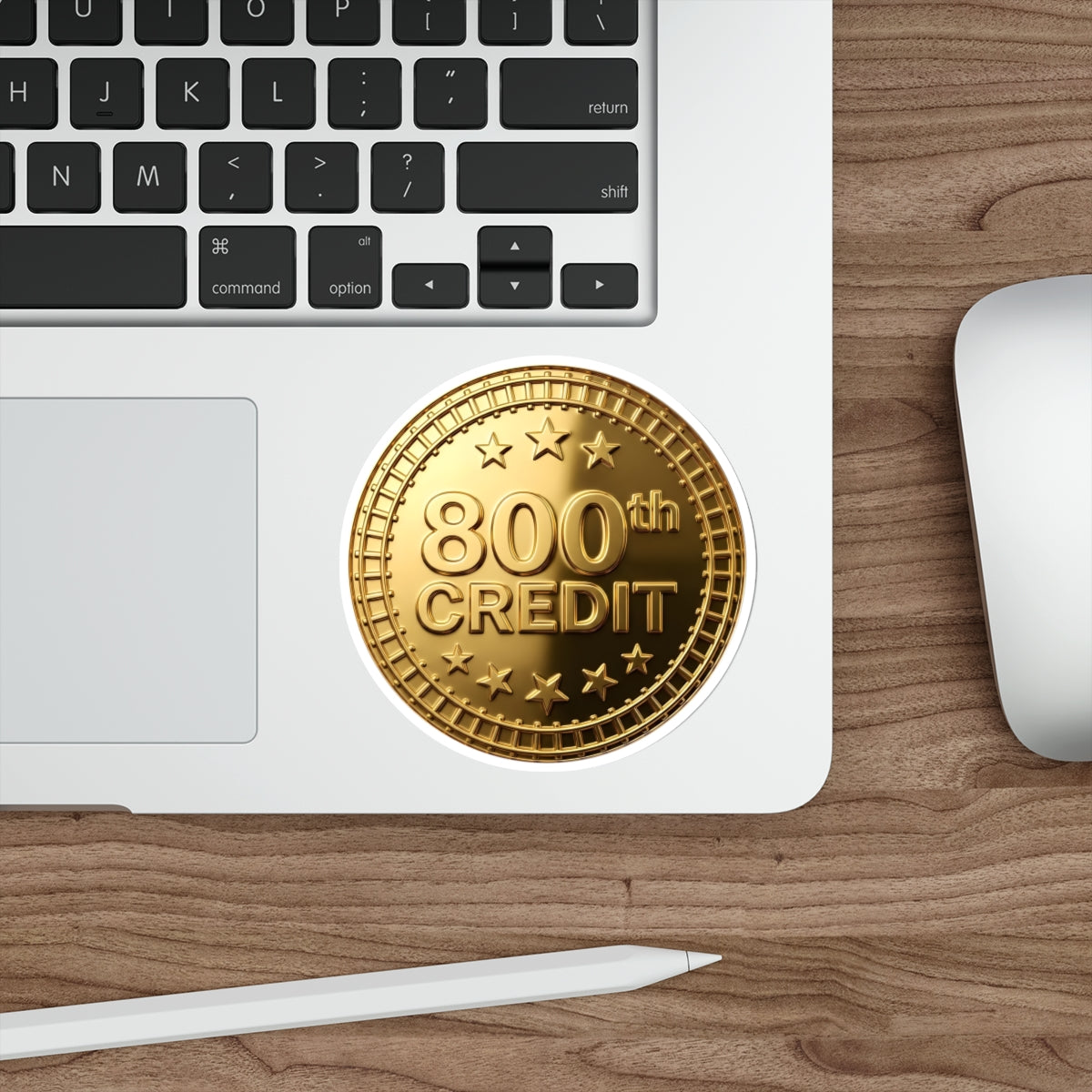 Gold Coaster Club 800th Credit Milestone Die-Cut Sticker - THOOSIEMERCH product image