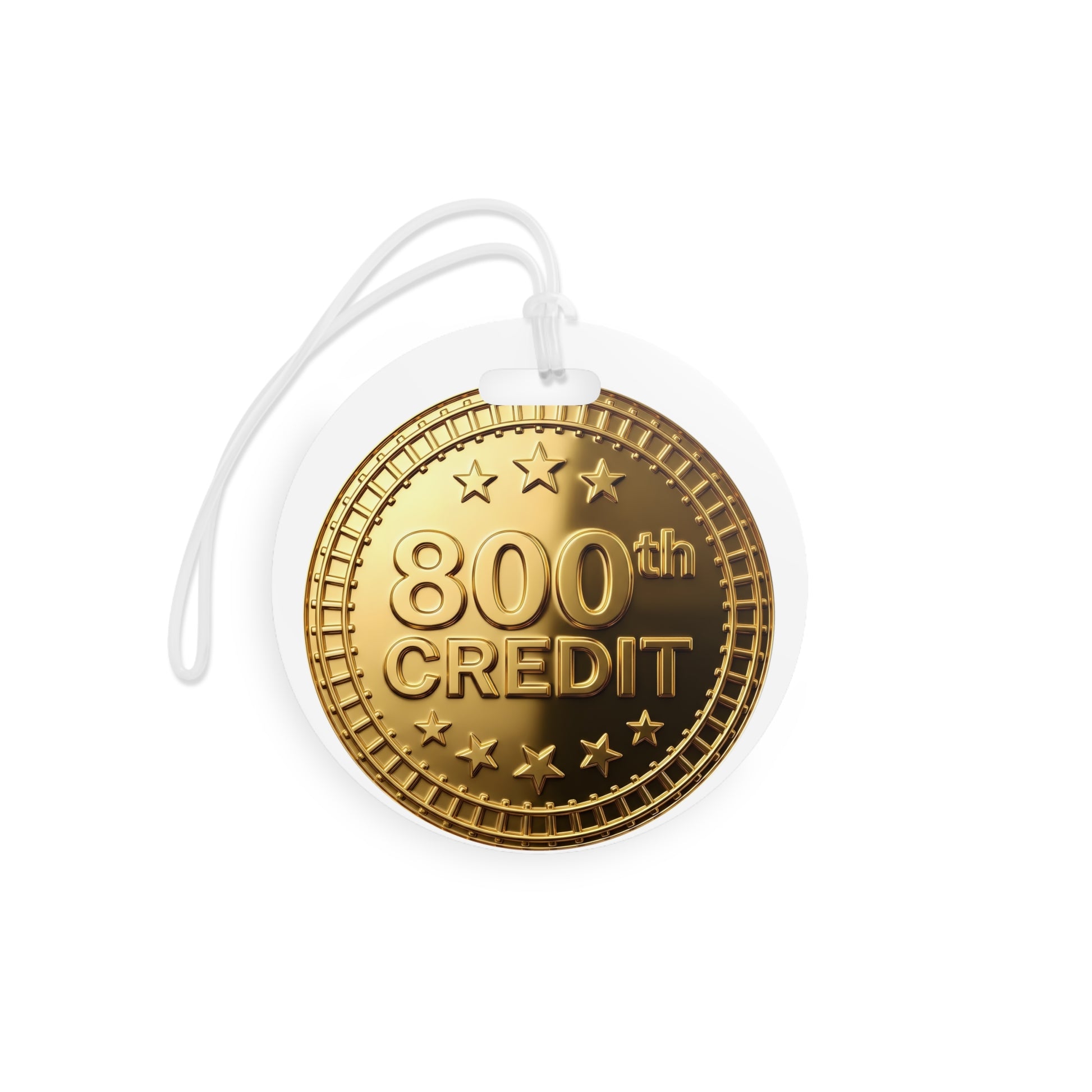Gold Coaster Club 800th Credit Milestone Luggage Tag - THOOSIEMERCH product image