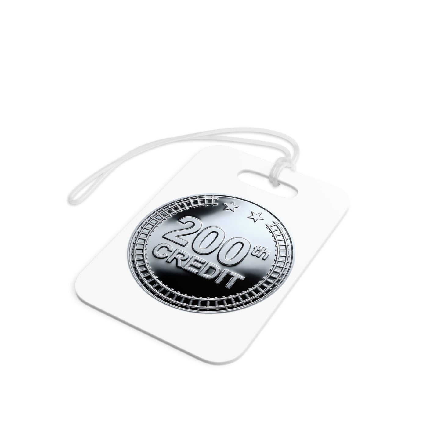 Silver Coaster Club 200th Credit Milestone Luggage Tag - THOOSIEMERCH product image