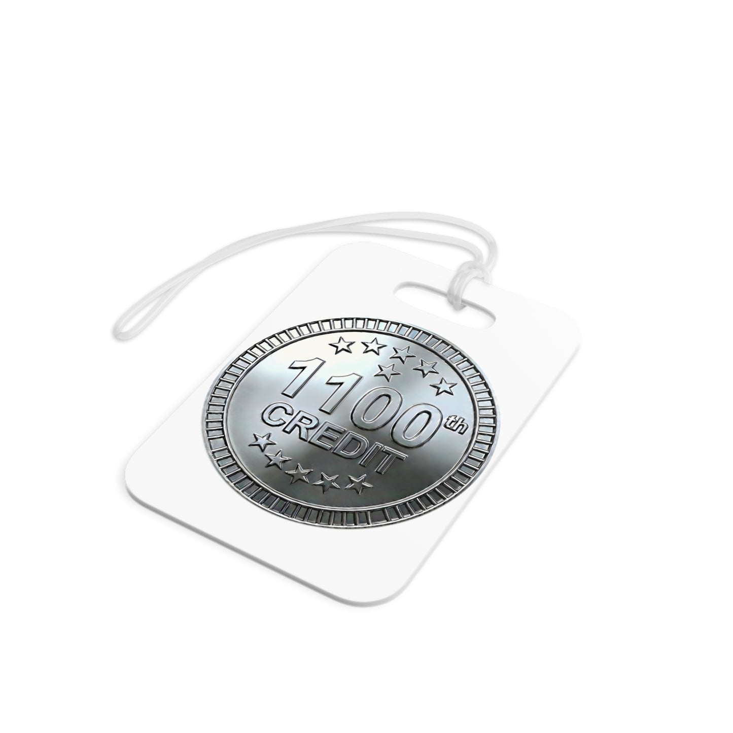 Platinum Coaster Club 1100th Credit Milestone Luggage Tag - THOOSIEMERCH product image