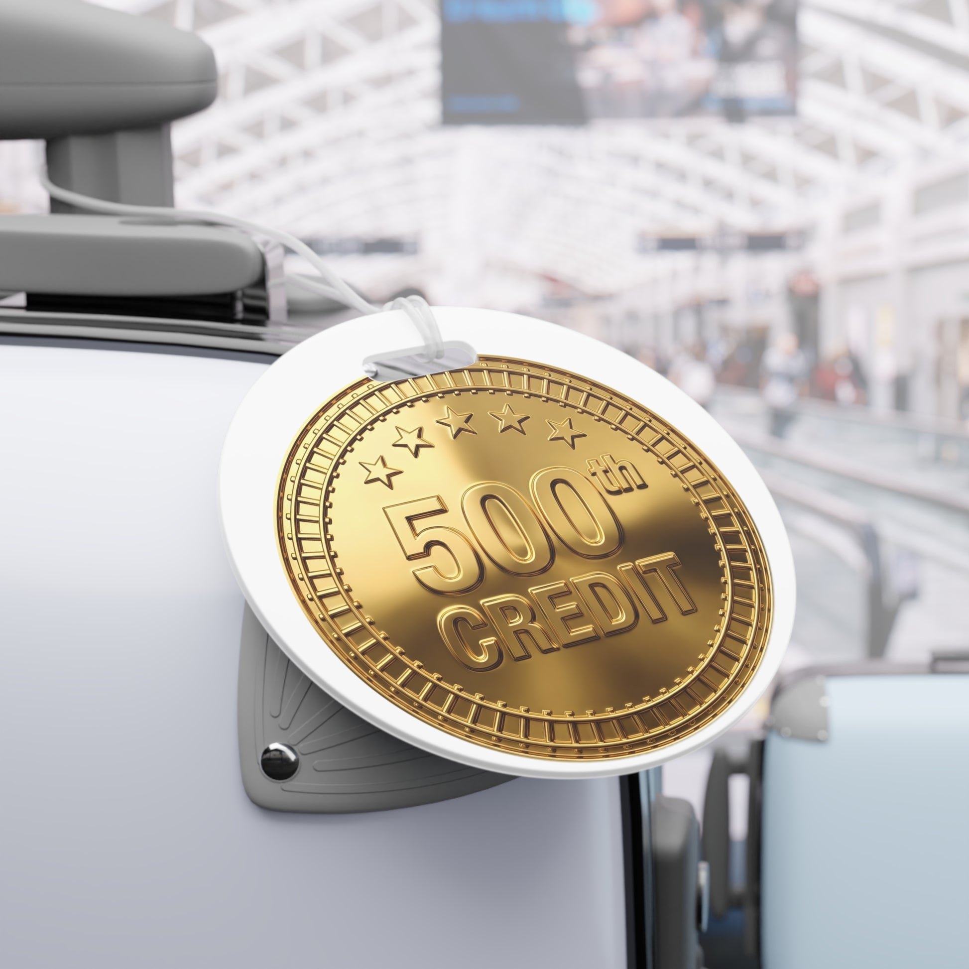 Gold Coaster Club 500th Credit Milestone Luggage Tag - THOOSIEMERCH product image