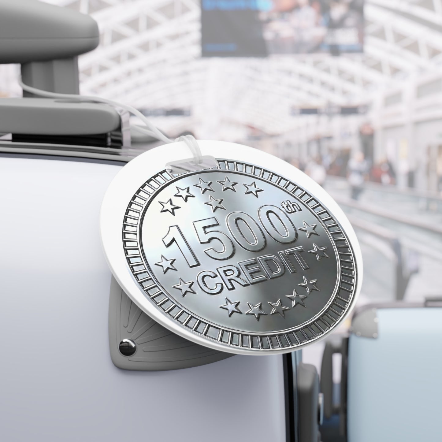 Platinum Coaster Club 1500th Credit Milestone Luggage Tag - THOOSIEMERCH product image
