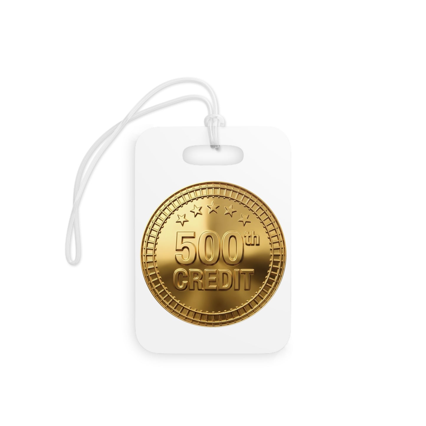 Gold Coaster Club 500th Credit Milestone Luggage Tag - THOOSIEMERCH product image