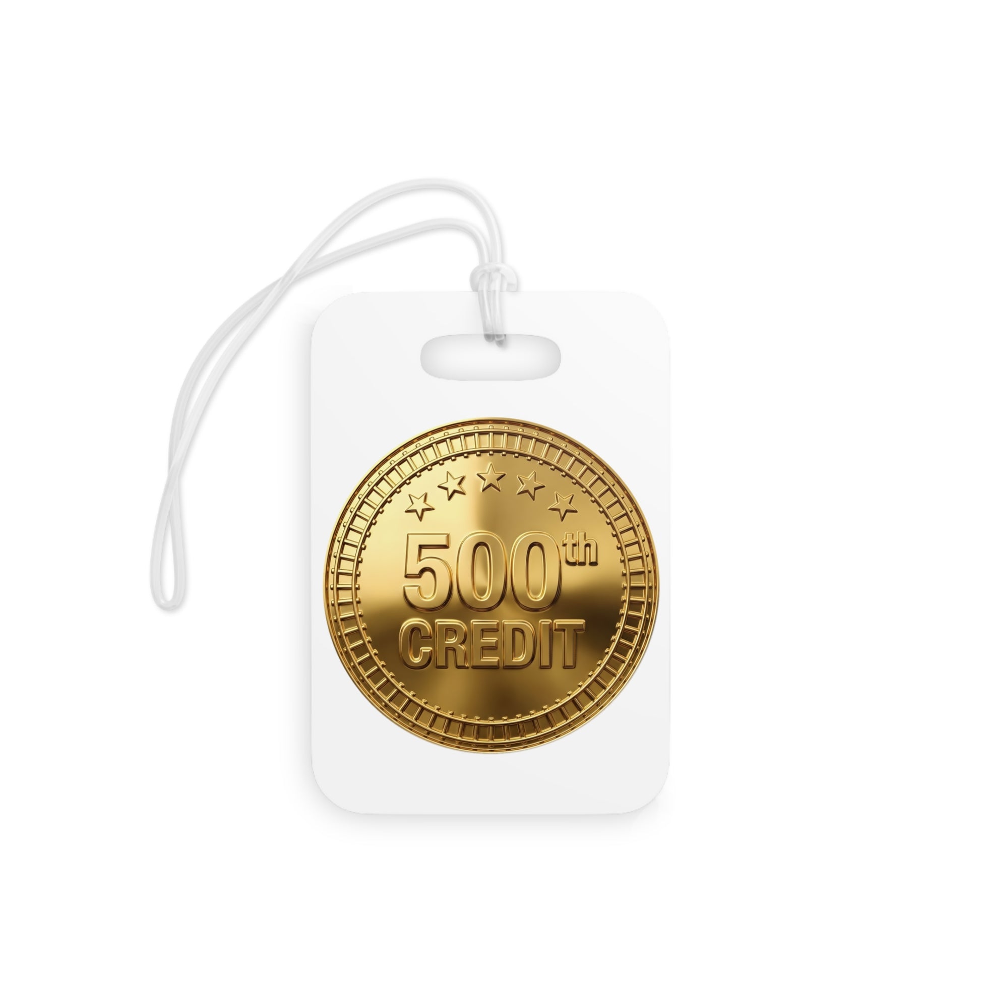 Gold Coaster Club 500th Credit Milestone Luggage Tag - THOOSIEMERCH product image