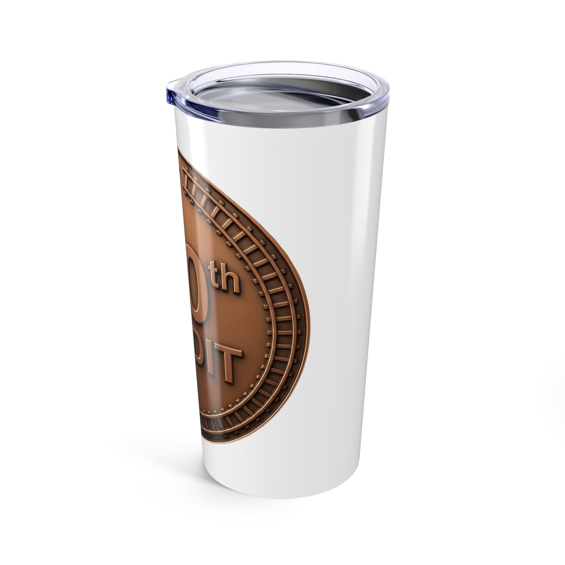 Bronze Coaster Club 100th Credit Milestone Tumbler 20oz - THOOSIEMERCH product image