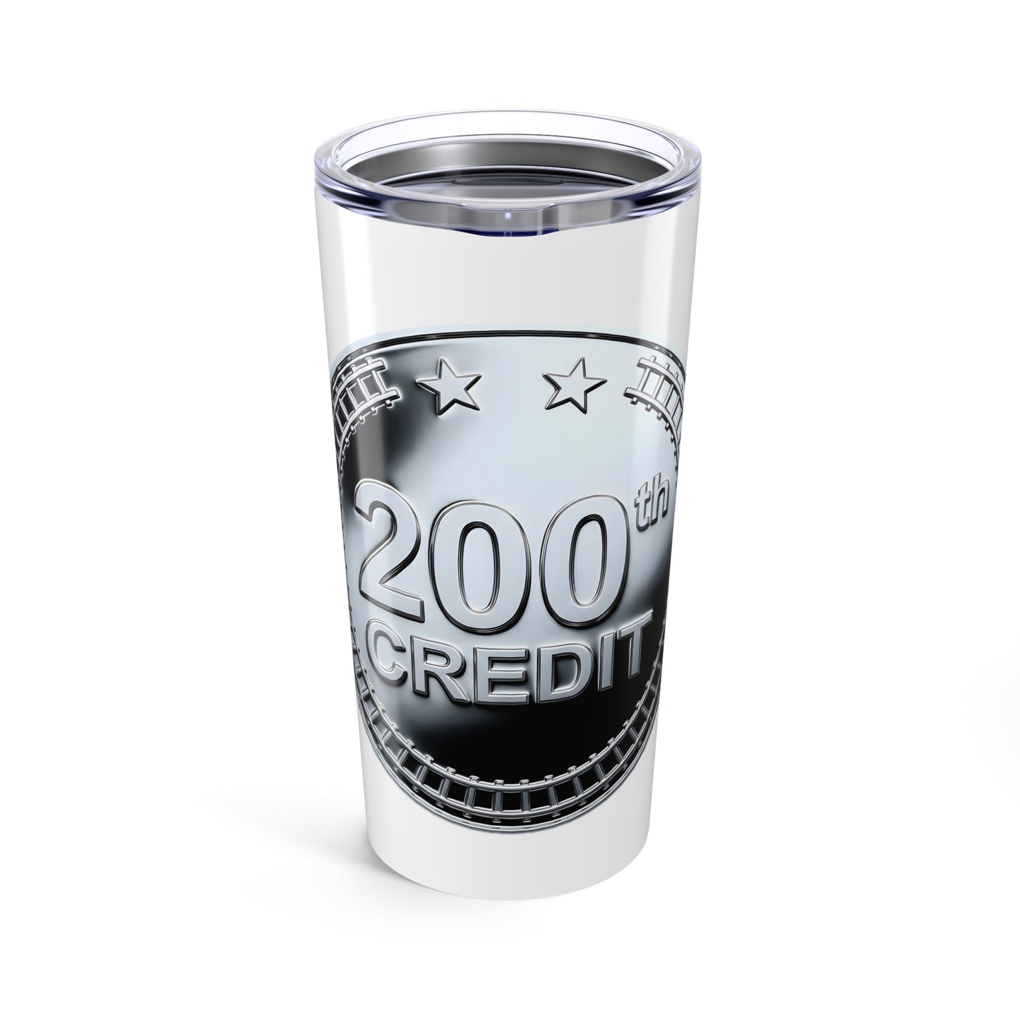 Silver Coaster Club 200th Credit Milestone Tumbler 20oz - THOOSIEMERCH product image