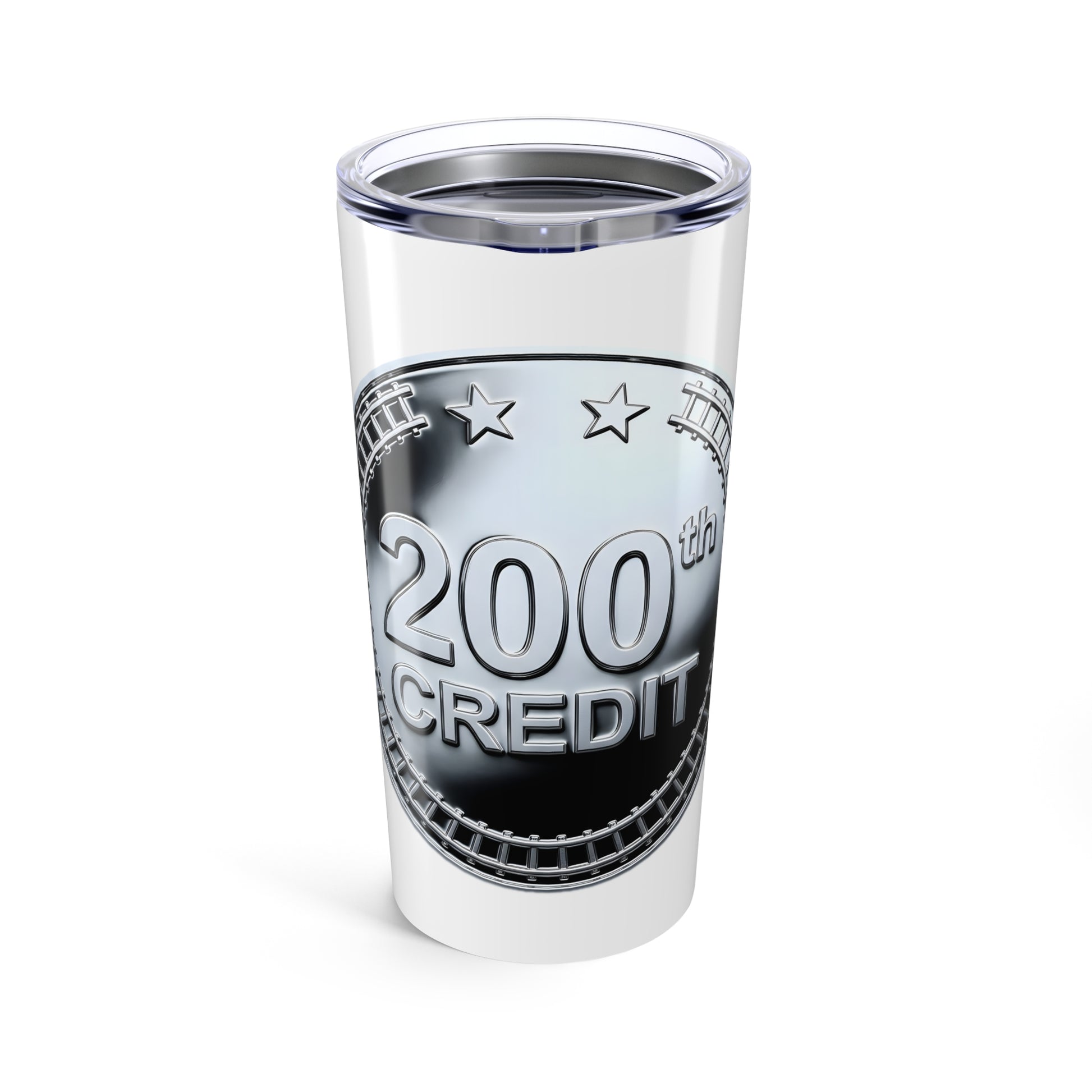 Silver Coaster Club 200th Credit Milestone Tumbler 20oz - THOOSIEMERCH product image