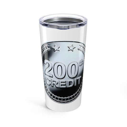 Silver Coaster Club 200th Credit Milestone Tumbler 20oz - THOOSIEMERCH product image