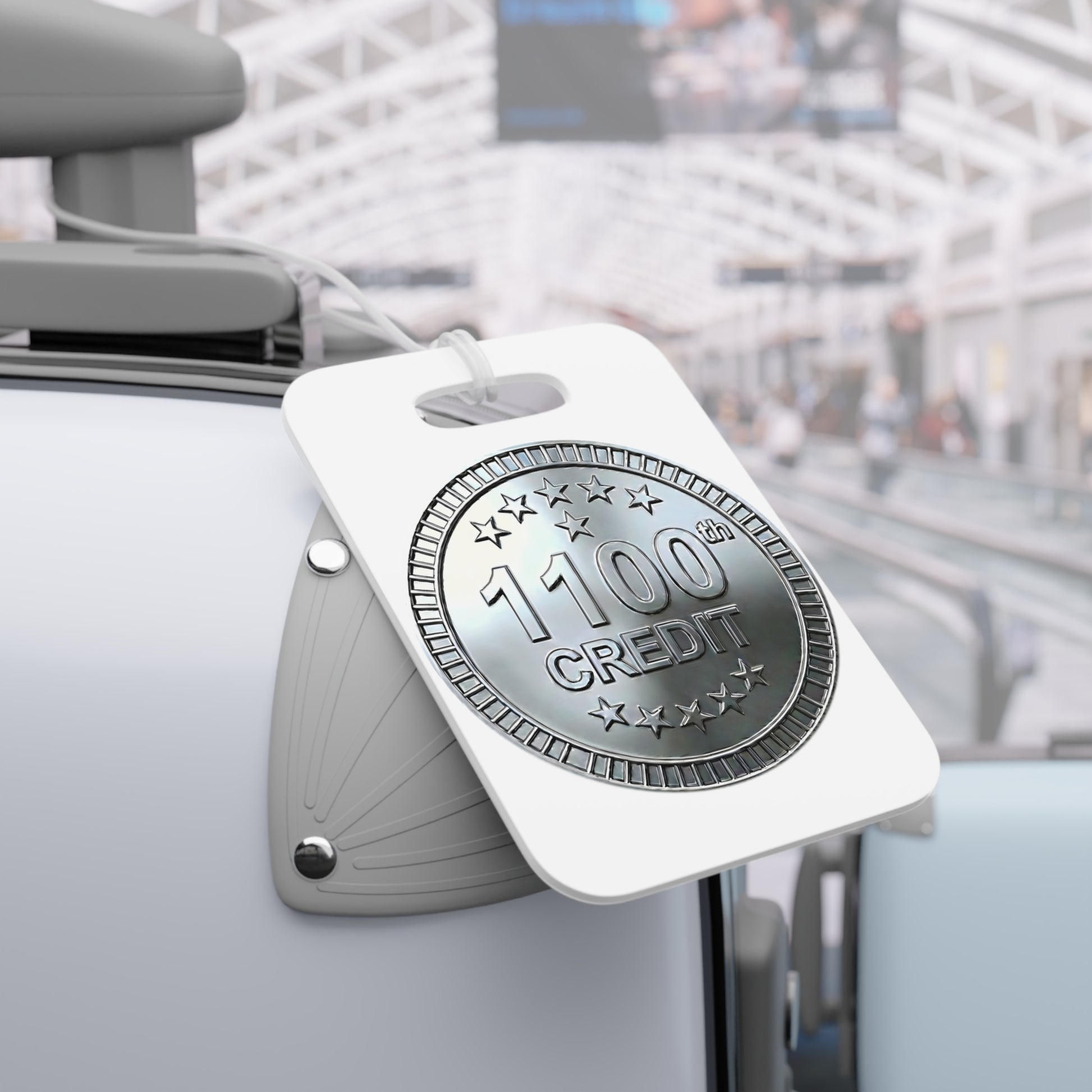 Platinum Coaster Club 1100th Credit Milestone Luggage Tag - THOOSIEMERCH product image